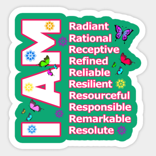 I Am RADIANT! - Self love Motivation Sticker